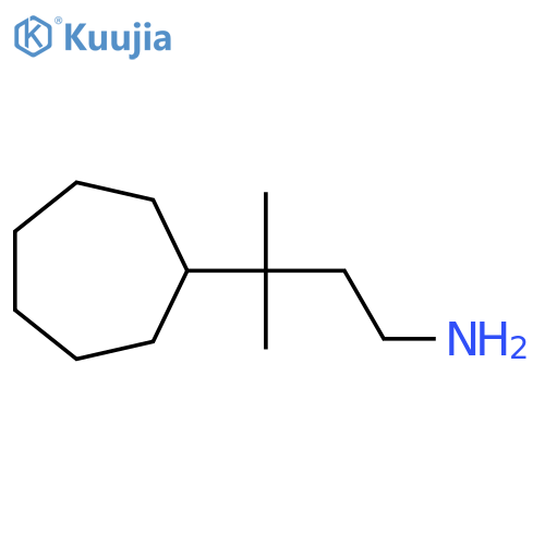 3-Cycloheptyl-3-methylbutan-1-amine structure
