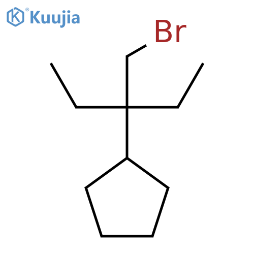 3-(Bromomethyl)pentan-3-ylcyclopentane structure