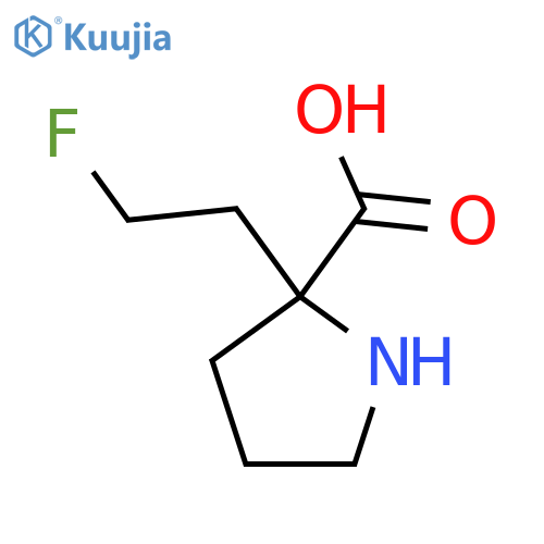 2-(2-Fluoroethyl)pyrrolidine-2-carboxylic acid structure