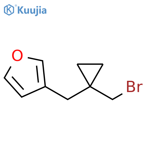 Furan, 3-[[1-(bromomethyl)cyclopropyl]methyl]- structure