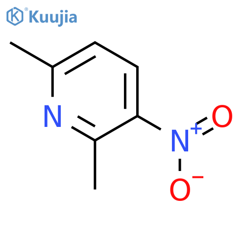 2,6-Dimethyl-3-nitropyridine structure
