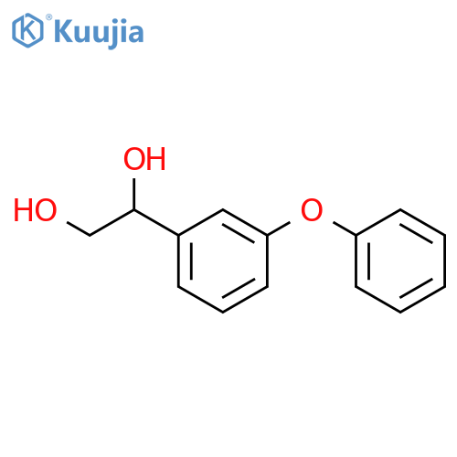 1-(3-phenoxyphenyl)ethane-1,2-diol structure