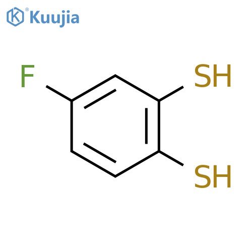 1,2-Benzenedithiol,4-fluoro- structure