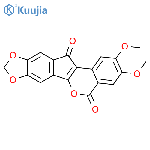 2,3-Dimethoxy[1,3]dioxolo[5,6]indeno[1,2-c][2]benzopyran-5,12-dione structure