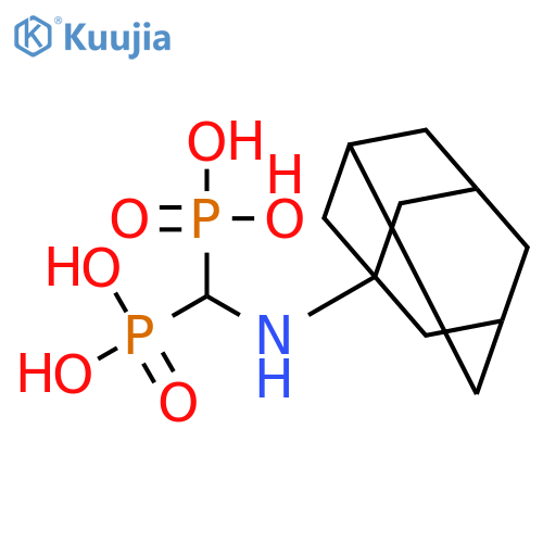 Phosphonic acid, [(tricyclo[3.3.1.13,7]dec-1-ylamino)methylene]bis- structure