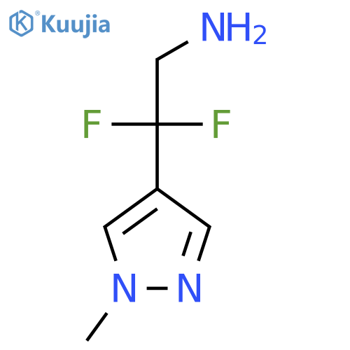 2,2-difluoro-2-(1-methyl-1H-pyrazol-4-yl)ethan-1-amine structure