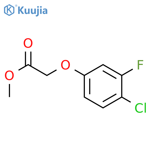 Methyl 2-(4-chloro-3-fluorophenoxy)acetate structure