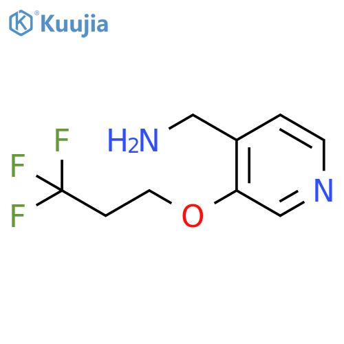 3-(3,3,3-trifluoropropoxy)pyridin-4-ylmethanamine structure