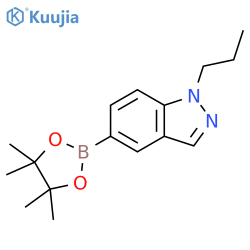 1-propyl-5-(4,4,5,5-tetramethyl-1,3,2-dioxaborolan-2-yl)-1H-indazole structure