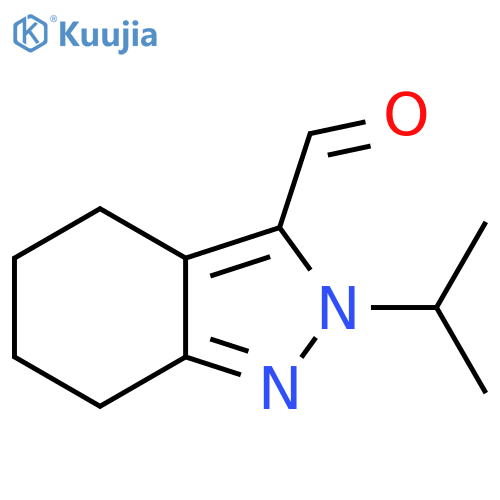 2H-Indazole-3-carboxaldehyde, 4,5,6,7-tetrahydro-2-(1-methylethyl)- structure