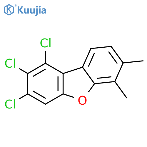 Dibenzofuran, 1,2,3-trichloro-6,7-dimethyl- structure