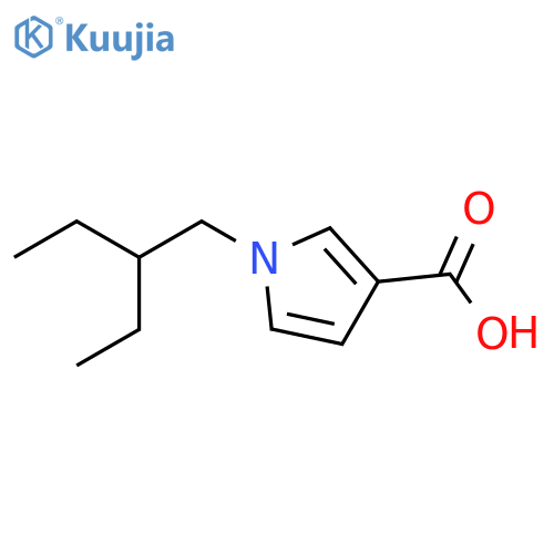 1-(2-ethylbutyl)-1H-pyrrole-3-carboxylic acid structure