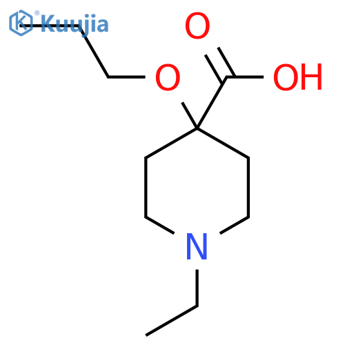 1-ethyl-4-propoxypiperidine-4-carboxylic acid structure
