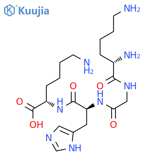 SPARC (119-122) (mouse) acetate salt H-Lys-Gly-His-Lys-OH acetate salt structure