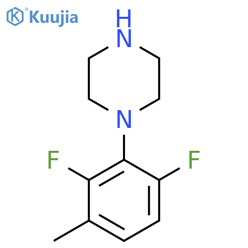 1-(2,6-difluoro-3-methylphenyl)piperazine structure