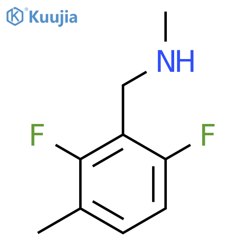 (2,6-difluoro-3-methylphenyl)methyl(methyl)amine structure