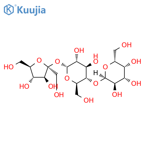 4-O-α-d-galactopyranosyl-d-sucrose structure