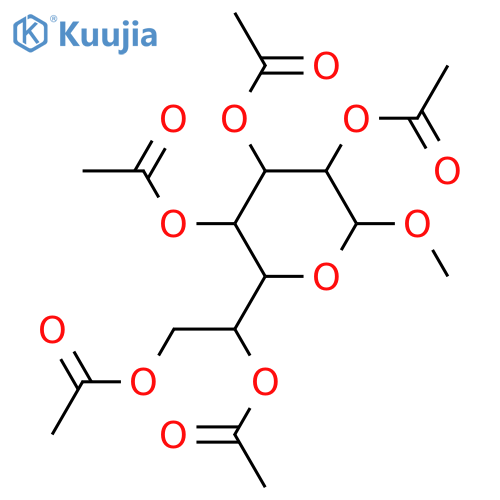 D-glycero-D-altro-Heptose; α-Pyranose-form, Me glycoside, penta-Ac structure