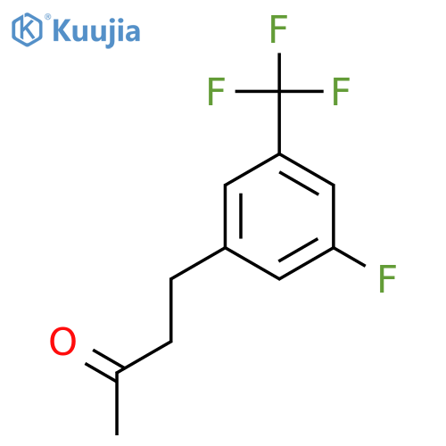 4-3-fluoro-5-(trifluoromethyl)phenylbutan-2-one structure
