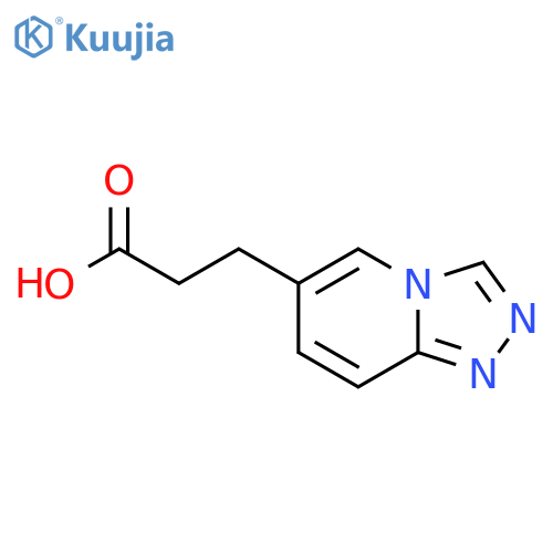 3-{1,2,4triazolo4,3-apyridin-6-yl}propanoic acid structure