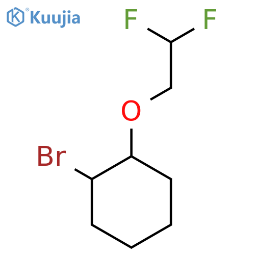 1-Bromo-2-(2,2-difluoroethoxy)cyclohexane structure