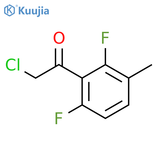2-chloro-1-(2,6-difluoro-3-methylphenyl)ethan-1-one structure