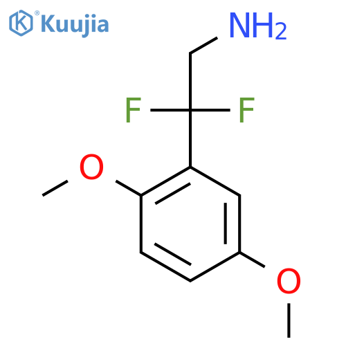 2-(2,5-dimethoxyphenyl)-2,2-difluoroethan-1-amine structure