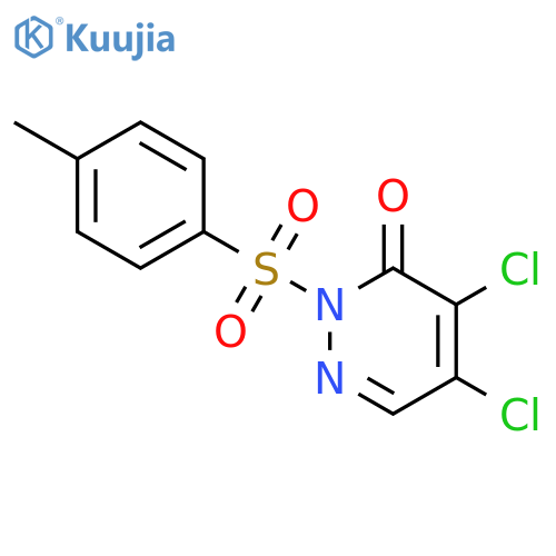 3(2H)-Pyridazinone,4,5-dichloro-2-[(4-methylphenyl)sulfonyl]- structure