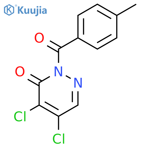 3(2H)-Pyridazinone,4,5-dichloro-2-(4-methylbenzoyl)- structure