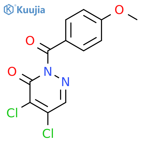 3(2H)-Pyridazinone,4,5-dichloro-2-(4-methoxybenzoyl)- structure