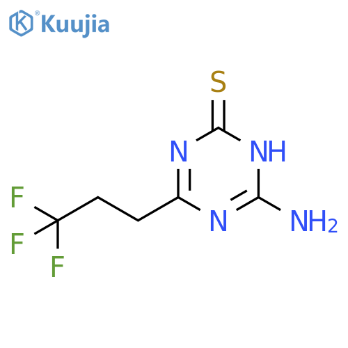1,3,5-Triazine-2(1H)-thione, 6-amino-4-(3,3,3-trifluoropropyl)- structure