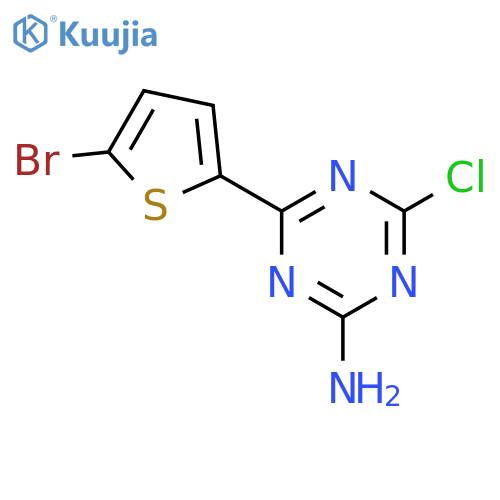 1,3,5-Triazin-2-amine, 4-(5-bromo-2-thienyl)-6-chloro- structure