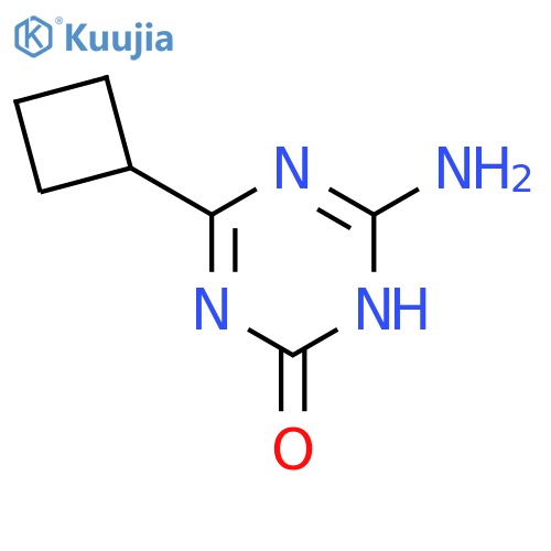 6-Amino-4-cyclobutyl-1,3,5-triazin-2(1H)-one structure