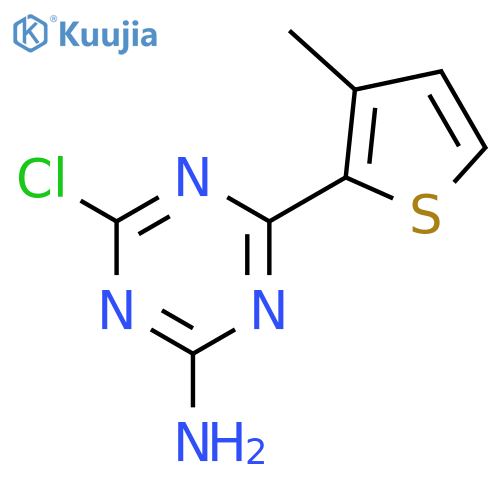 1,3,5-Triazin-2-amine, 4-chloro-6-(3-methyl-2-thienyl)- structure