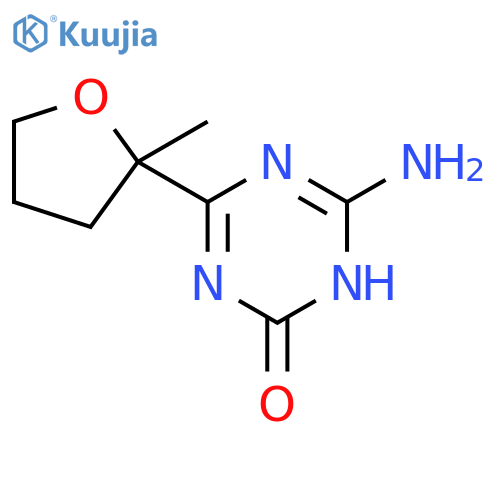 1,3,5-Triazin-2(1H)-one, 6-amino-4-(tetrahydro-2-methyl-2-furanyl)- structure