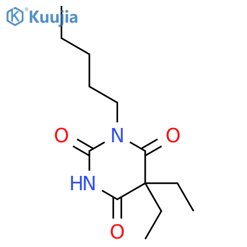 2,4,6(1H,3H,5H)-Pyrimidinetrione,5,5-diethyl-1-pentyl- structure