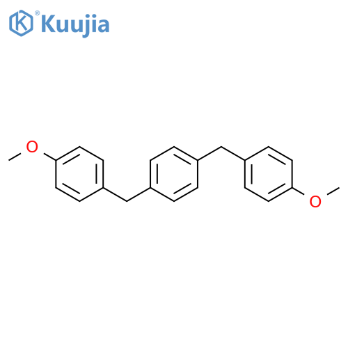 Benzene, 1,4-bis[(4-methoxyphenyl)methyl]- structure