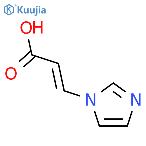 2-Propenoic acid,3-(1H-imidazol-1-yl)-, (E)- (9CI) structure