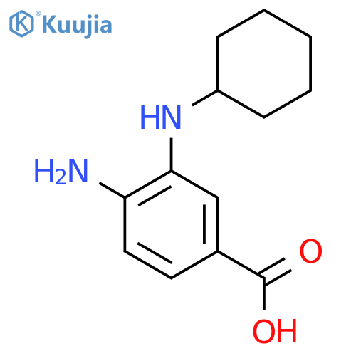 4-amino-3-(cyclohexylamino)benzoic acid structure