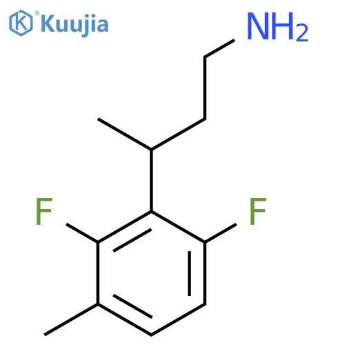 3-(2,6-difluoro-3-methylphenyl)butan-1-amine structure