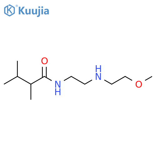 N-{2-(2-methoxyethyl)aminoethyl}-2,3-dimethylbutanamide structure