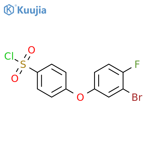 4-(3-bromo-4-fluorophenoxy)benzene-1-sulfonyl chloride structure