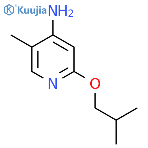 5-Methyl-2-(2-methylpropoxy)pyridin-4-amine structure