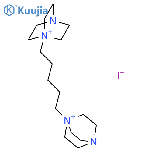 4-Aza-1-azoniabicyclo[2.2.2]octane,1,1'-(1,5-pentanediyl)bis-, diiodide (9CI) structure