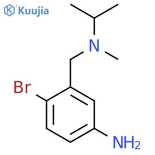 4-Bromo-3-([methyl(propan-2-yl)amino]methyl)aniline structure