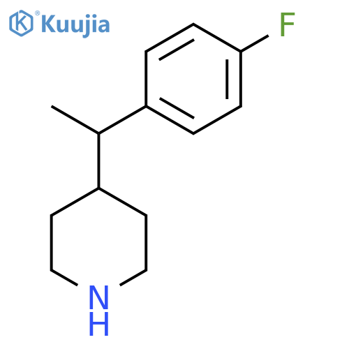 4-1-(4-fluorophenyl)ethylpiperidine structure