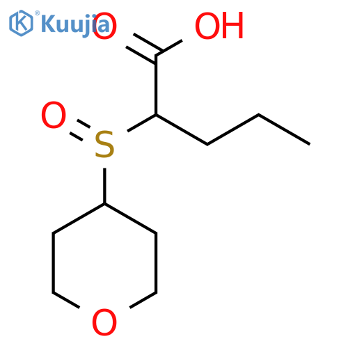 2-(Oxane-4-sulfinyl)pentanoic acid structure