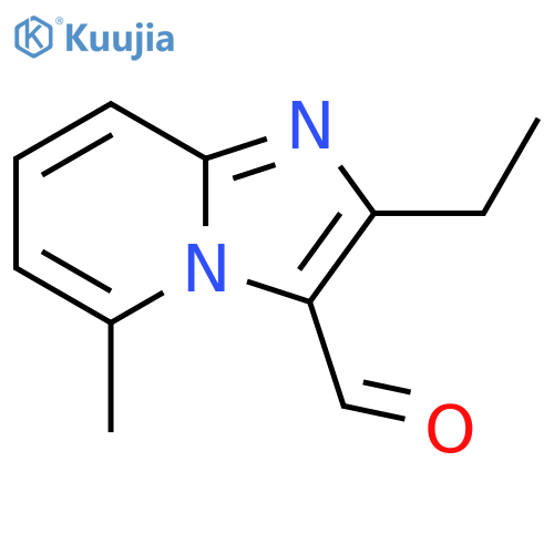 2-ethyl-5-methylimidazo1,2-apyridine-3-carbaldehyde structure