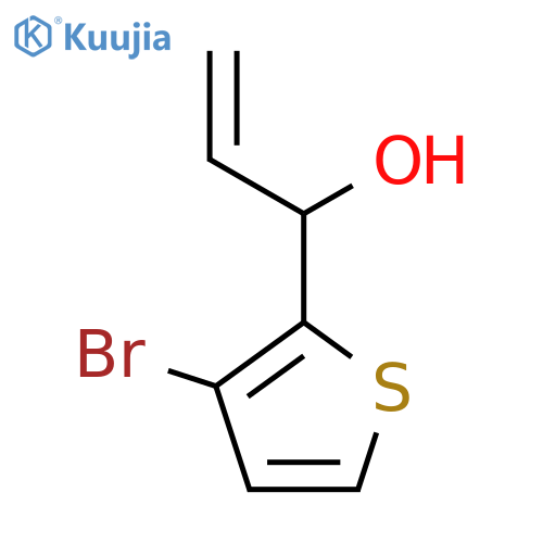 1-(3-bromothiophen-2-yl)prop-2-en-1-ol structure