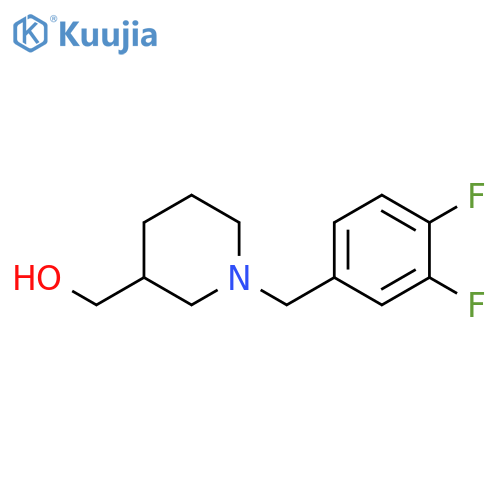 {1-[(3,4-Difluorophenyl)methyl]piperidin-3-yl}methanol structure